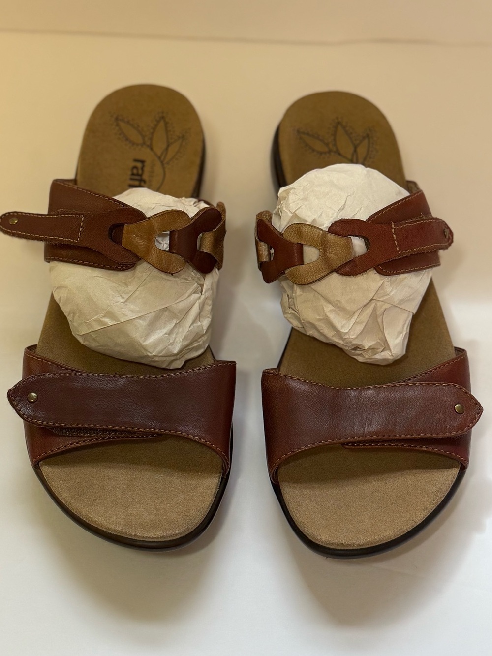 Umberto Raffini brown leather braided sandal sz 40 women’s 9